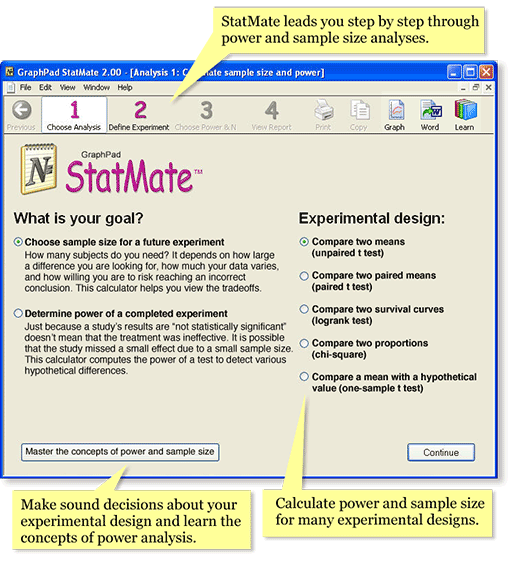 StatMate - GraphPad