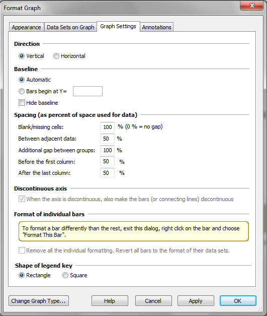 GraphPad Prism 10 User Guide Additional Grouped graph settings
