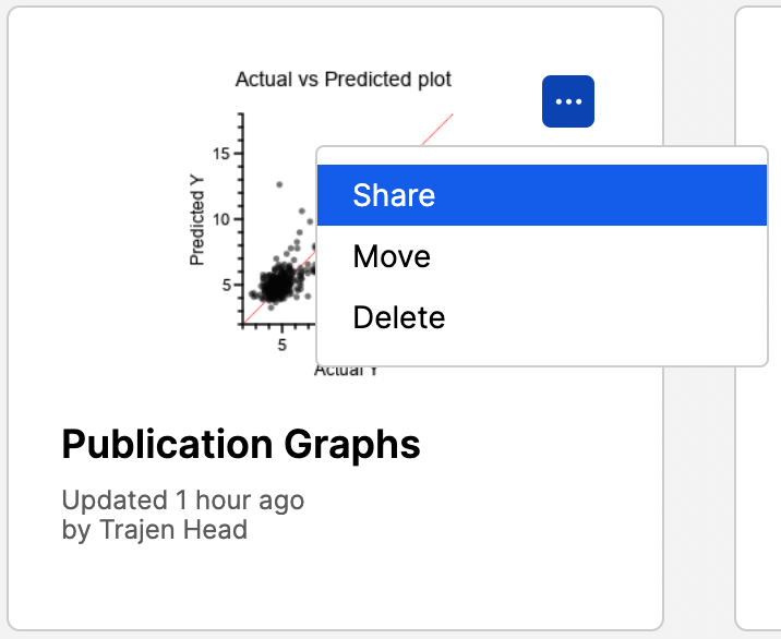 GraphPad Prism 9 User Guide Sharing projects in Prism Cloud