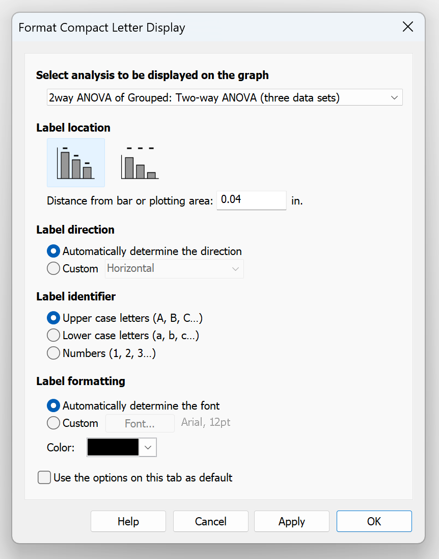 Format CLD Dialog