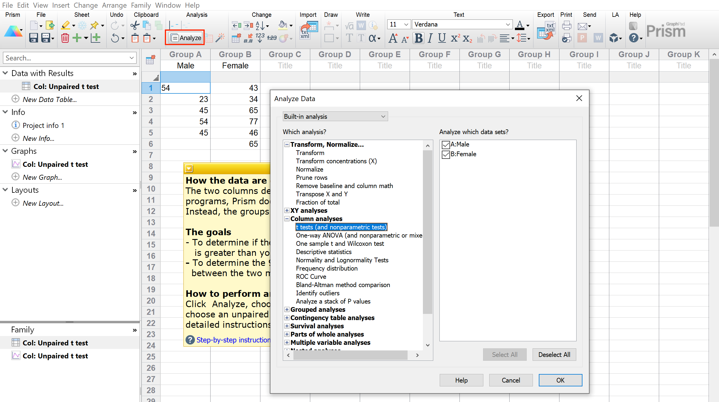 The Ultimate Guide to T Tests - Graphpad