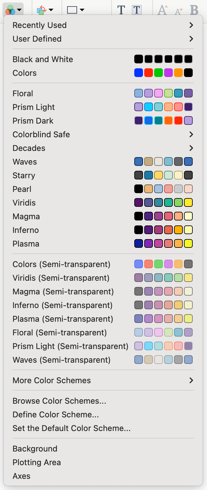 New Color Menu