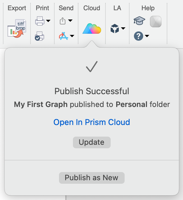 Publish successful