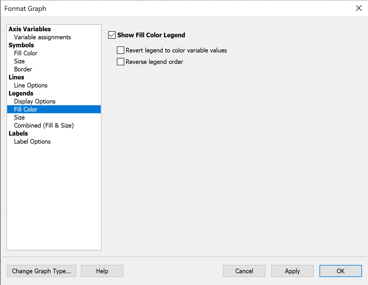 GraphPad Prism 9 User Guide Fill color
