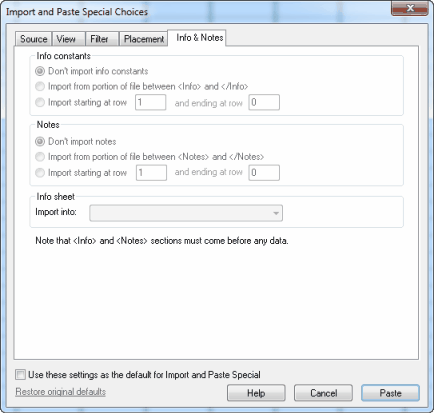 Notes Tab
